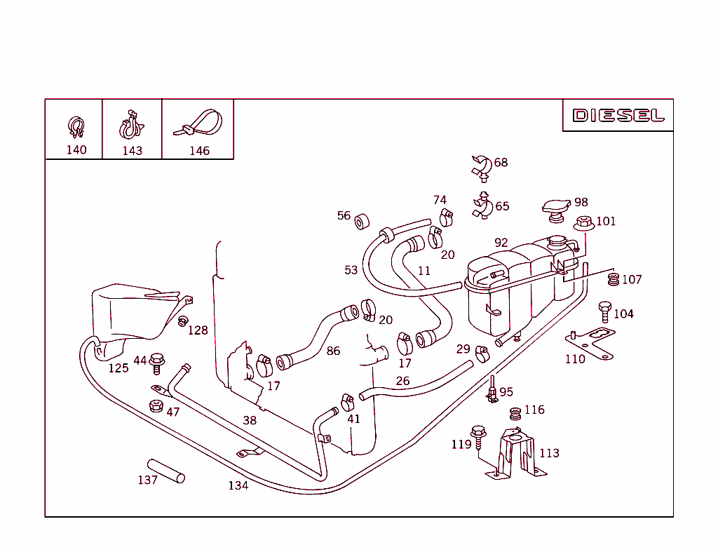 Expansion Tank,Mounting And Hoses