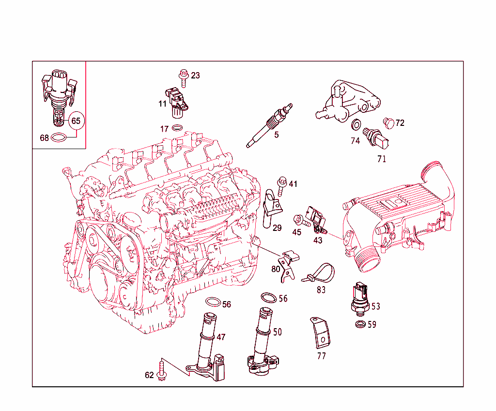Attachment Parts,Heater Plugs,And Speed Sender Unit