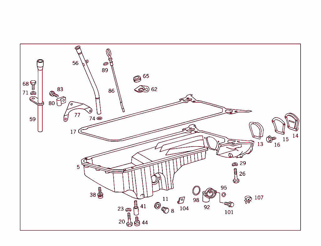 Oil Pan & Oil Level Display