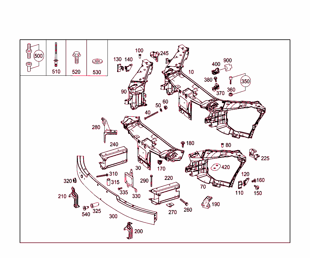 Front Stiffening And Radiator Support
