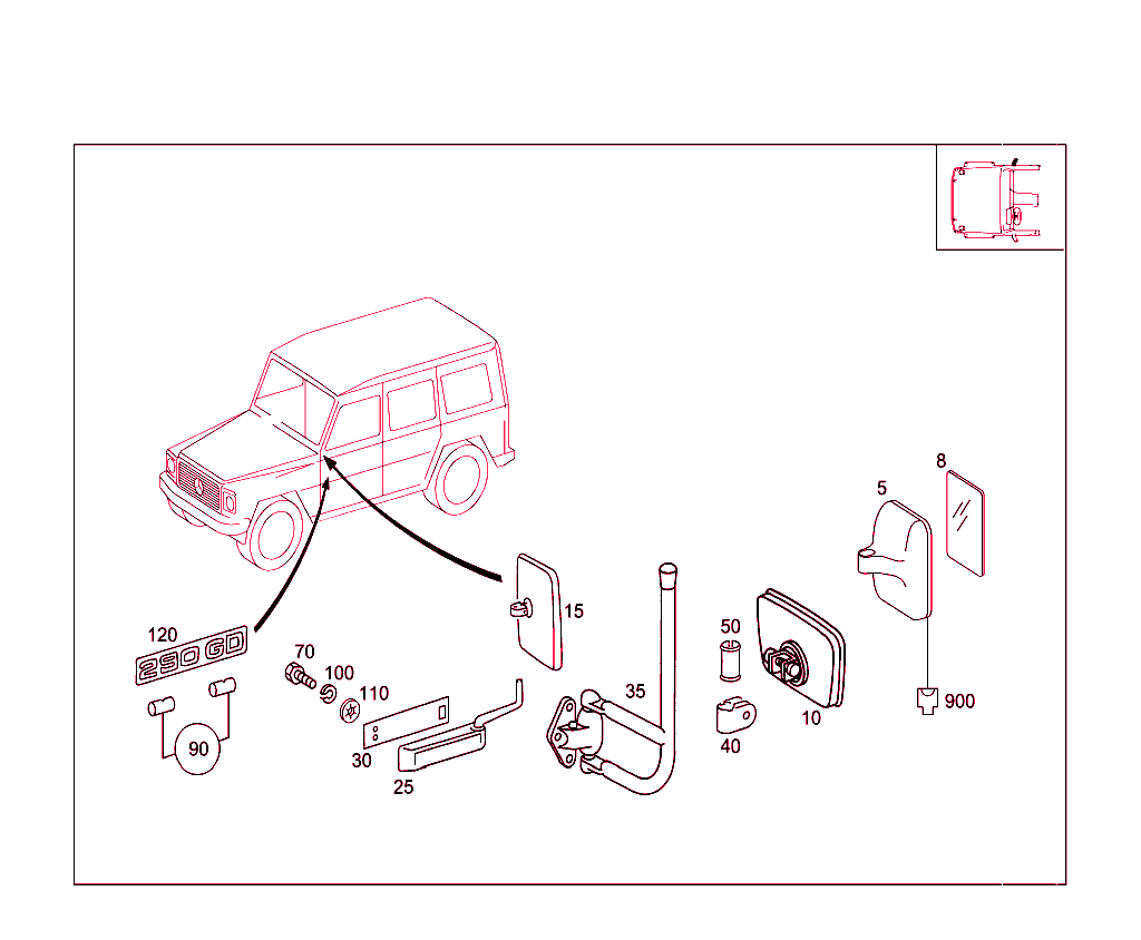 Right Outside Rearview Mirror