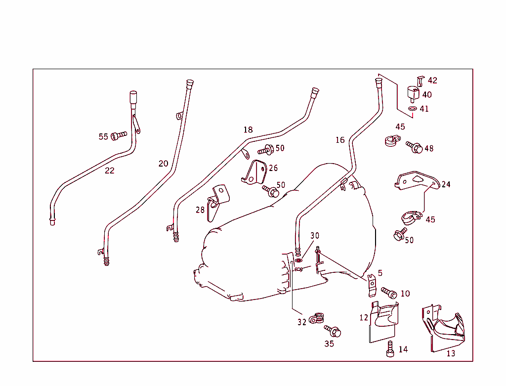 Attached Parts For Transmission, Oil Filler Pipe