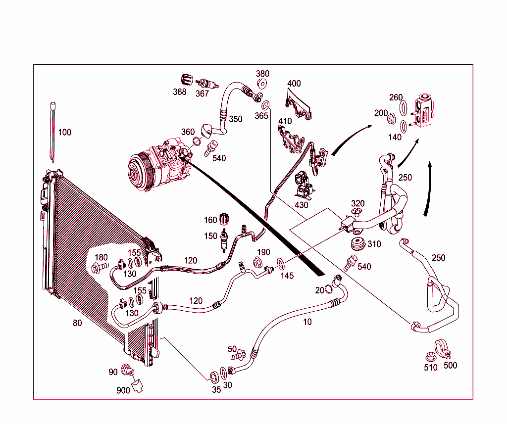 Refrigerant Line Arrangement
