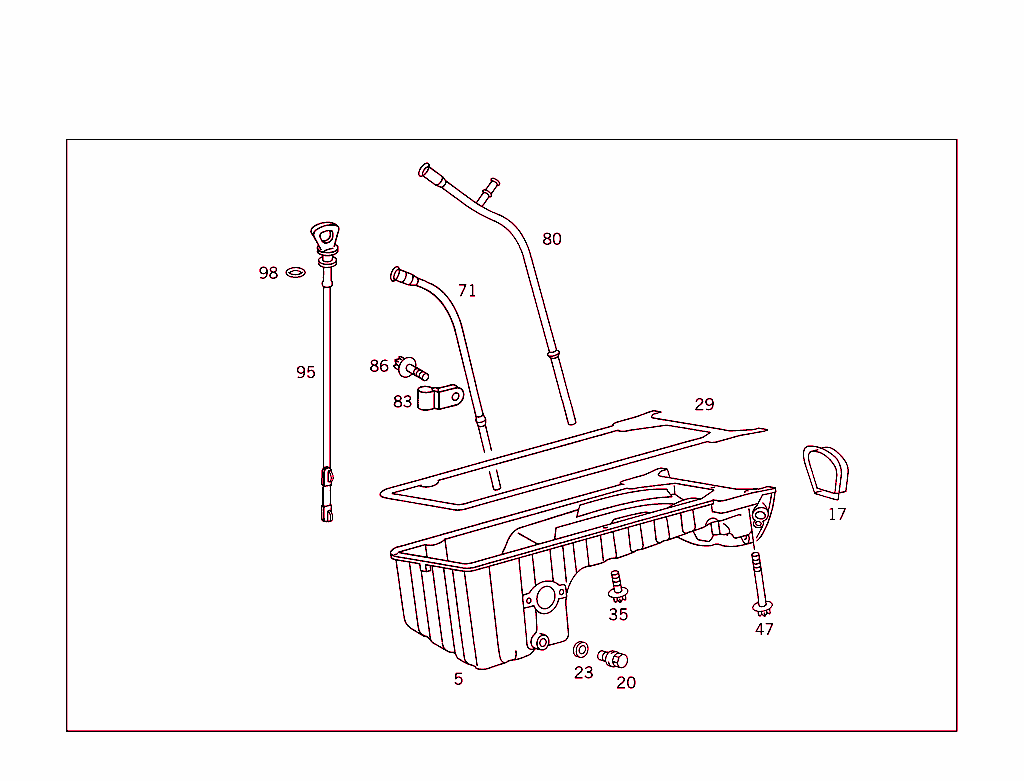 Oil Pan & Oil Level Display