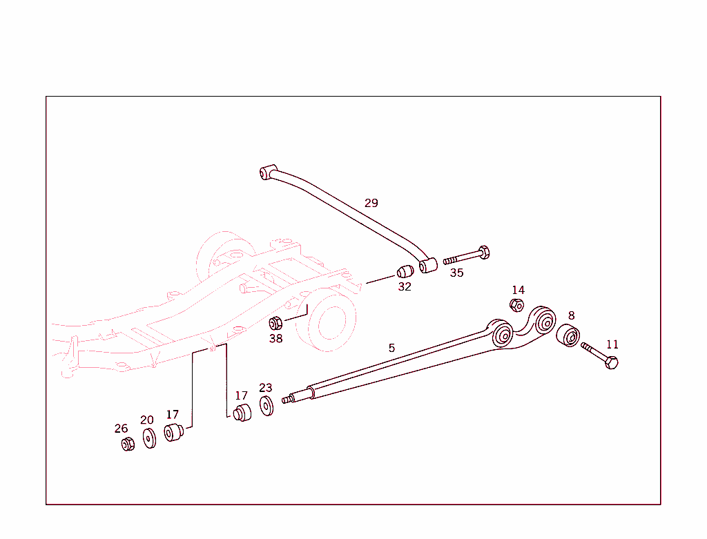 Rear Axle Longitudinal & Transverse Control Arms