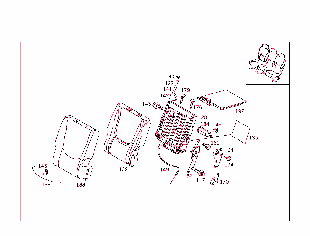 Rear Seat Cushion,Rear Backrest
