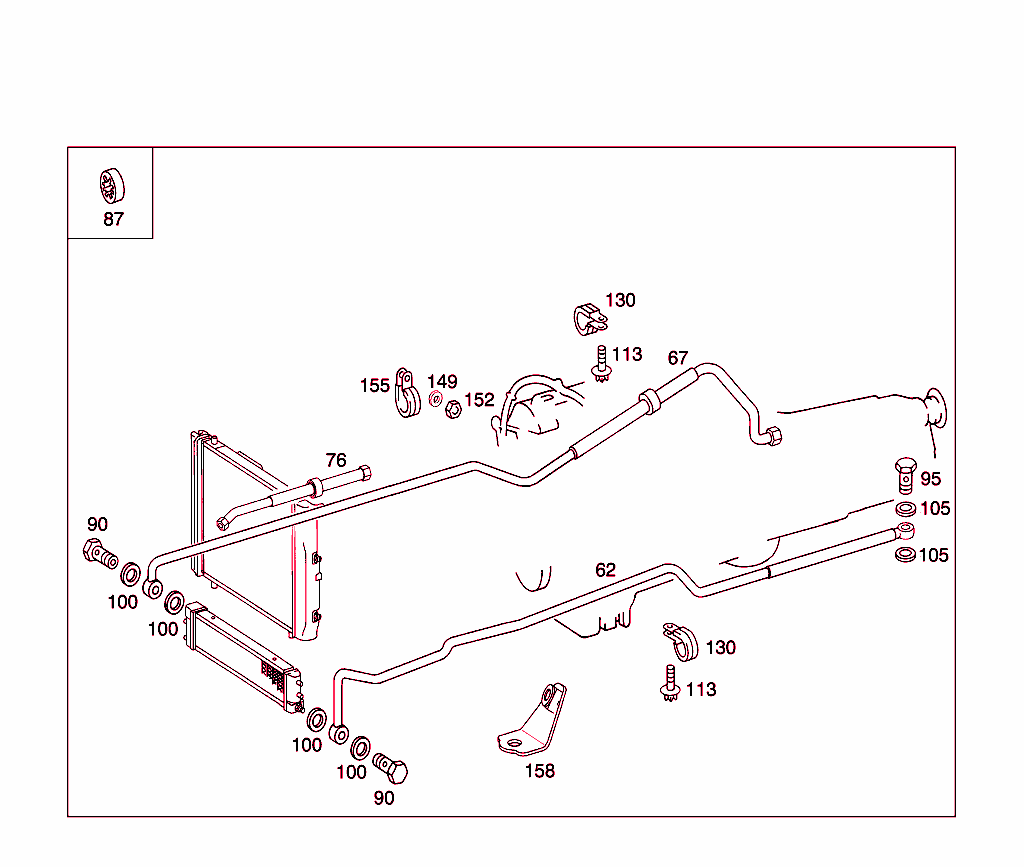 Attached Parts For Transmission, Oil Filler Pipe