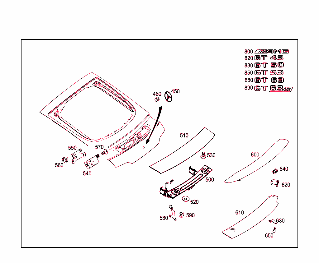 Rear Panel Door Attachment Parts, Rear Panel Door Window