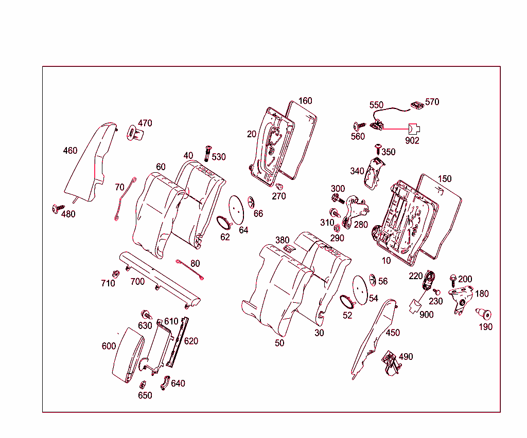 Rear Folding Backrest