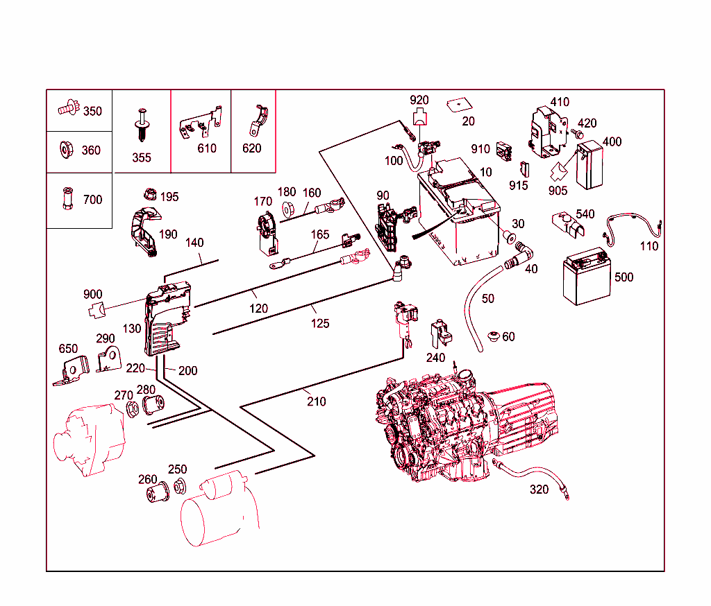 Battery,Starter/Alternator Cable