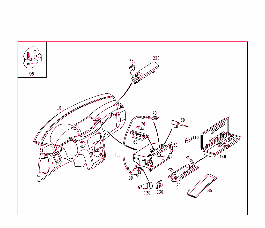 Instrument Panel And Gloves Compartment Box With Passenger Air Bag