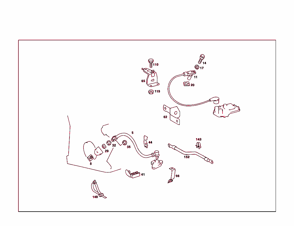 T.d.c./Position Sender-Units, Ignition Cable Guide & Ground Strap