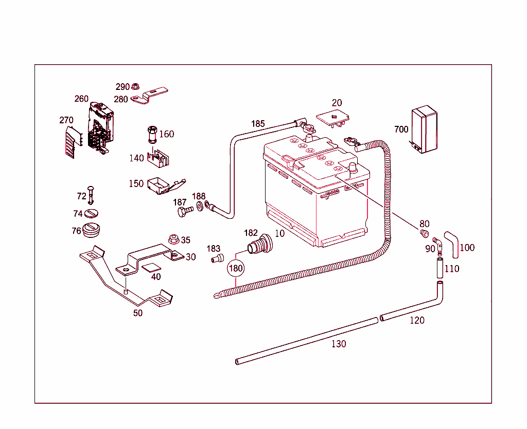 Battery,Starter/Alternator Cable