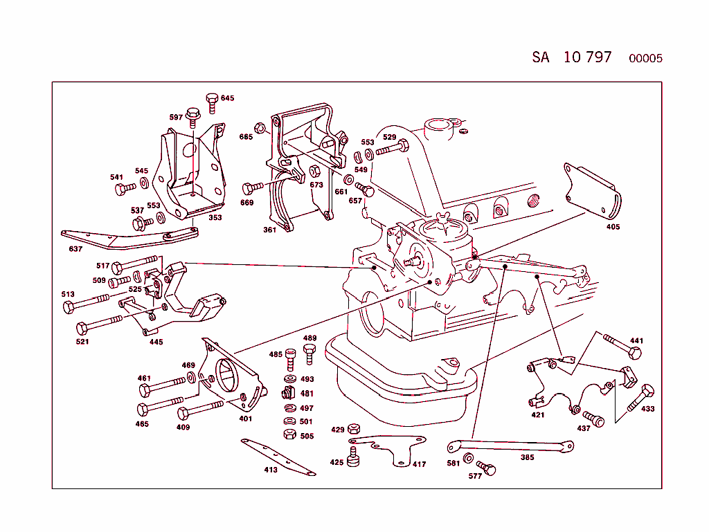 Engine Parts W/Mb Power Steering