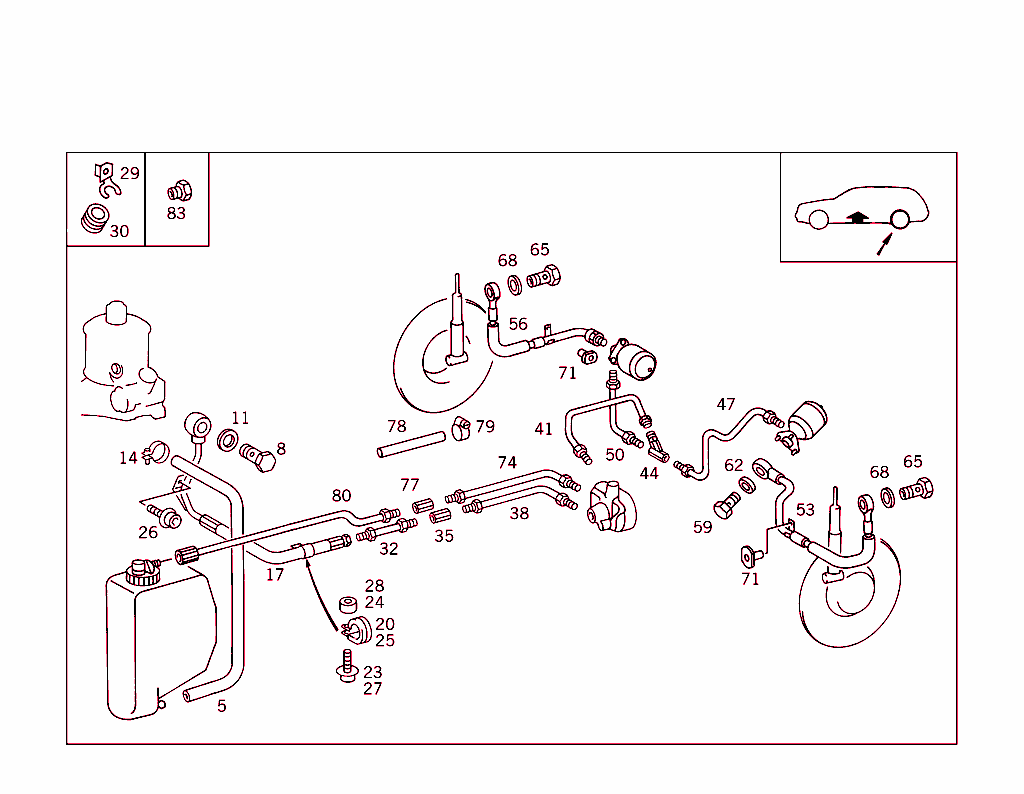 Front & Rear Line Arrangement In Case Of Self-Levelling Device