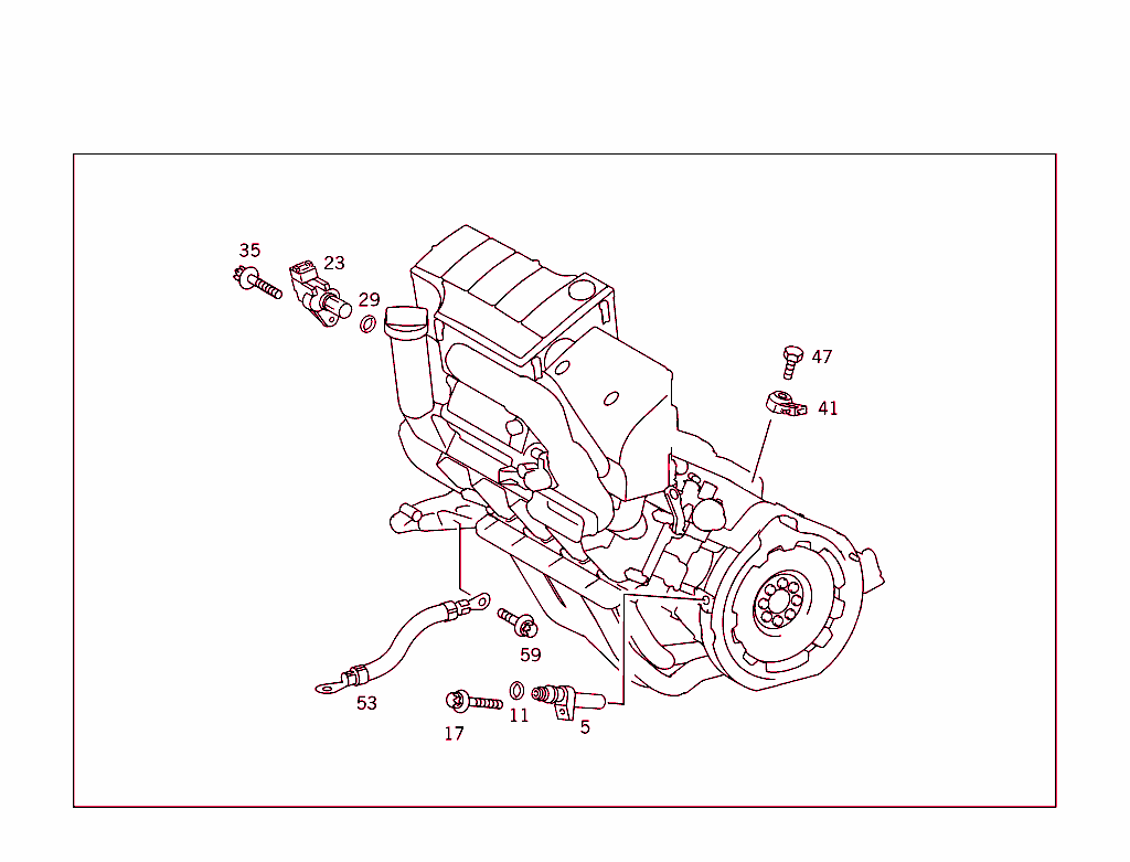 T.d.c. Sender Unit,Position Sender Unit,Knock Sensor,And Ground Strap