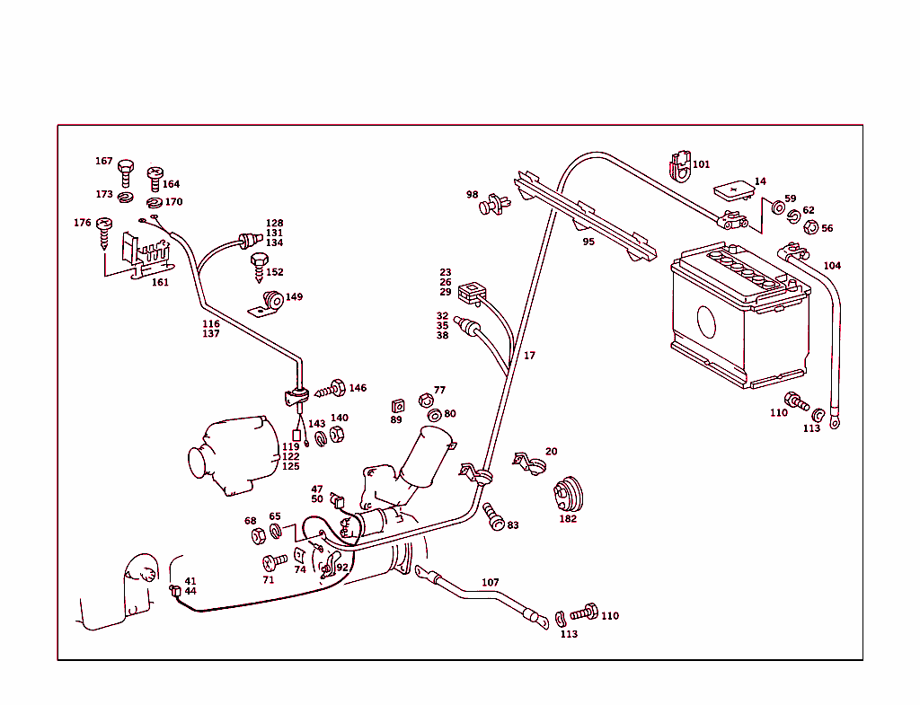 Battery,Starter/Alternator Cable