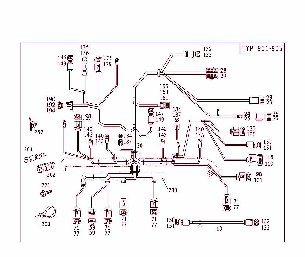 Engine Cable Harness
