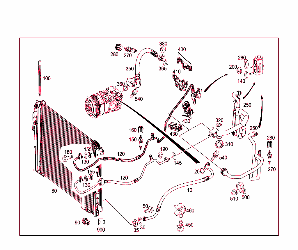 Refrigerant Line Arrangement