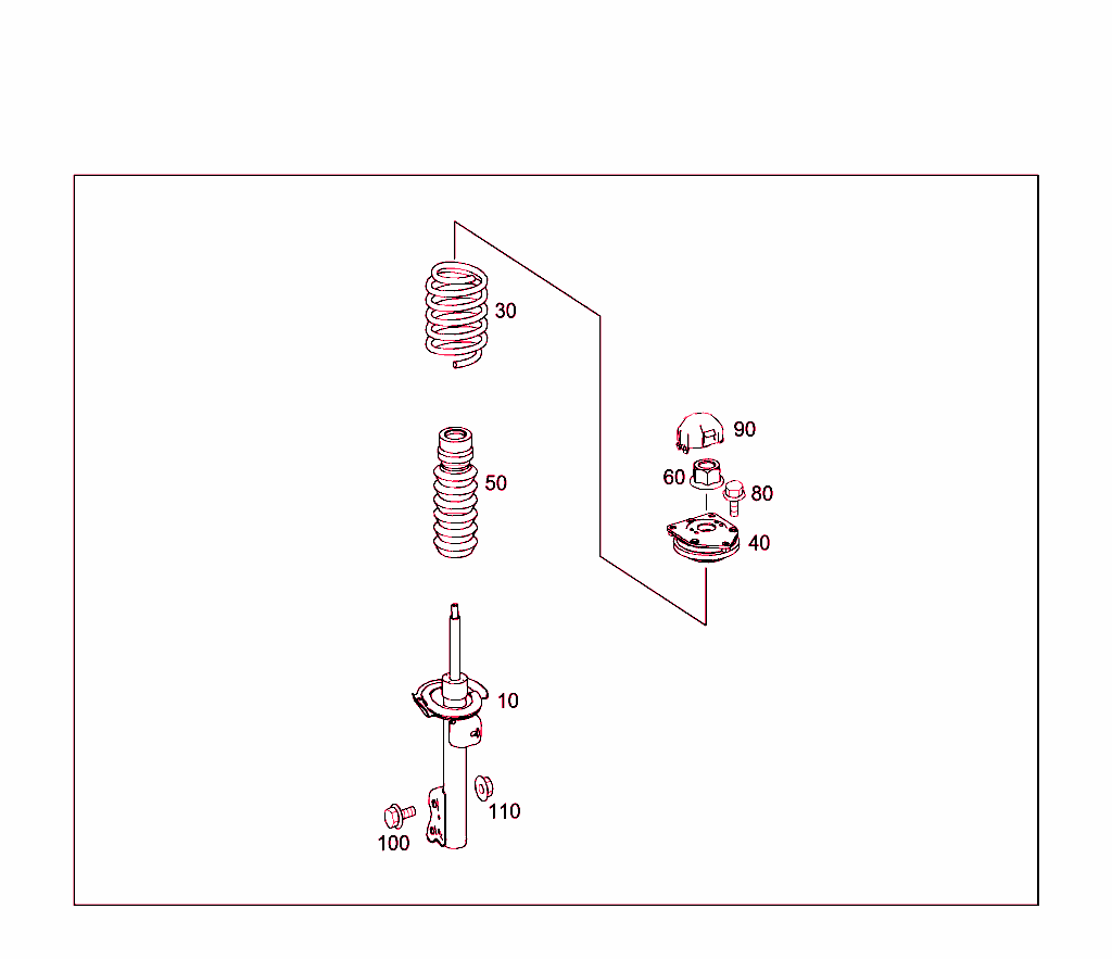 Spring Strut And Spring Strut Mounting Front