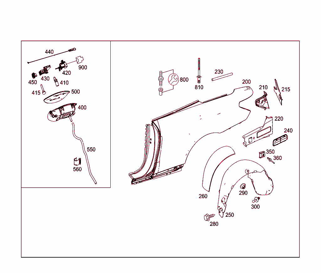 Roof Front Rail & Side Panels On Cabrio (Convertible)