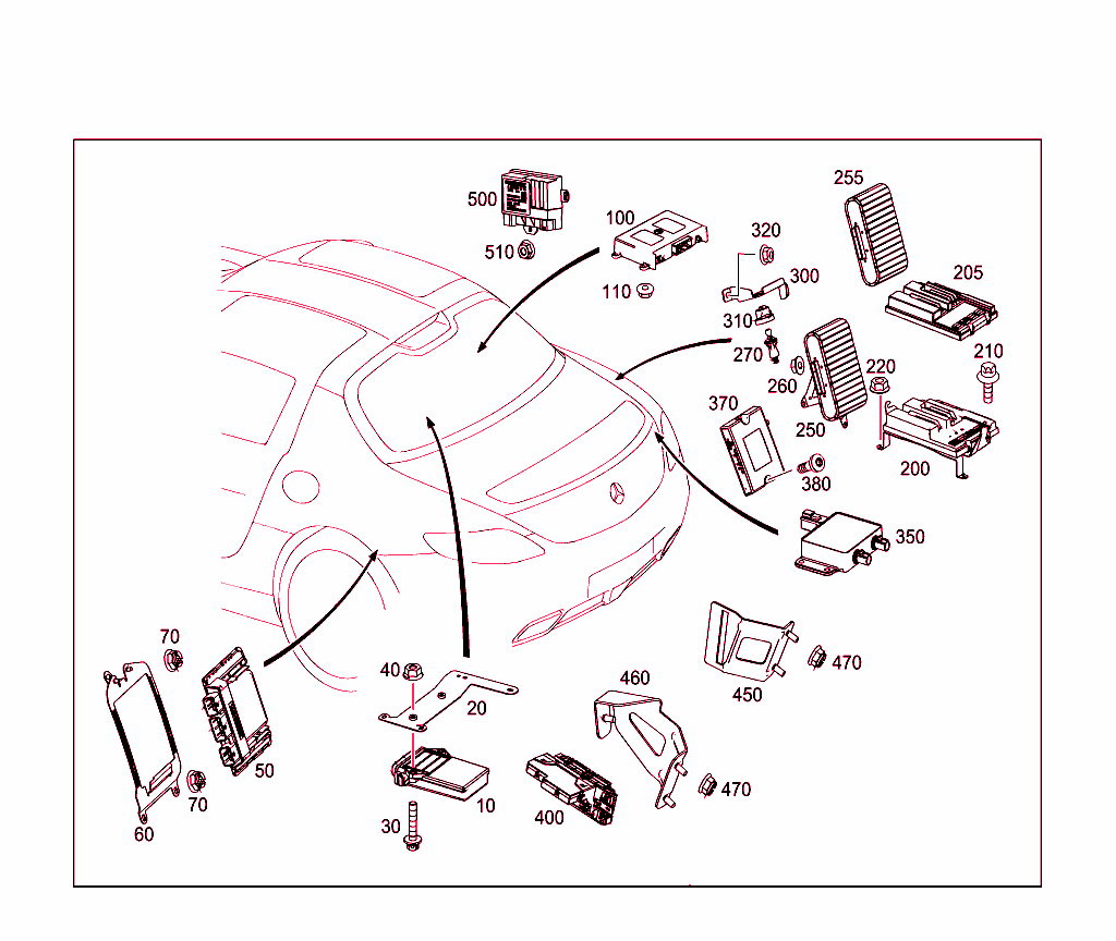 Control Modules And Relay In Trunk