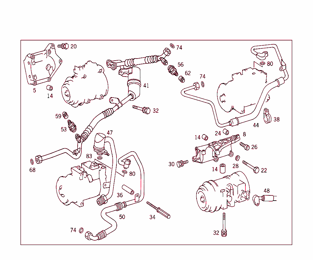 Refrigerant Compressor Attachment Parts
