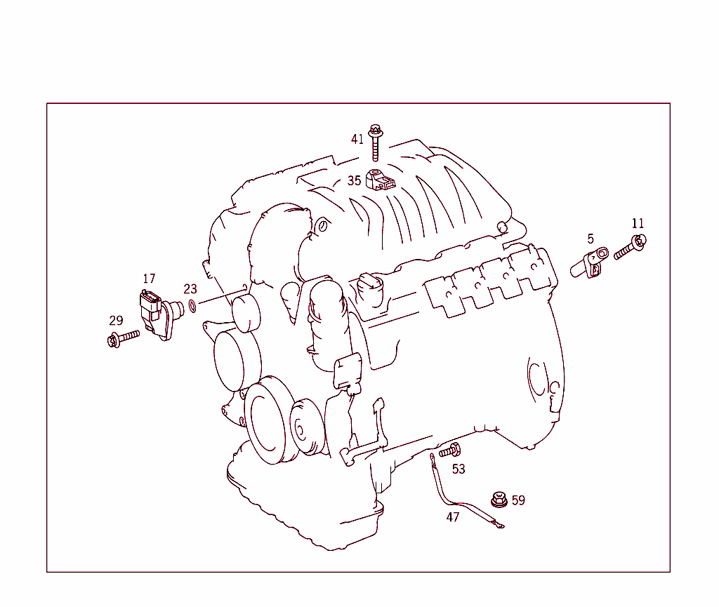 T.d.c. Sender Unit,Position Sender Unit,Knock Sensor,And Ground Strap