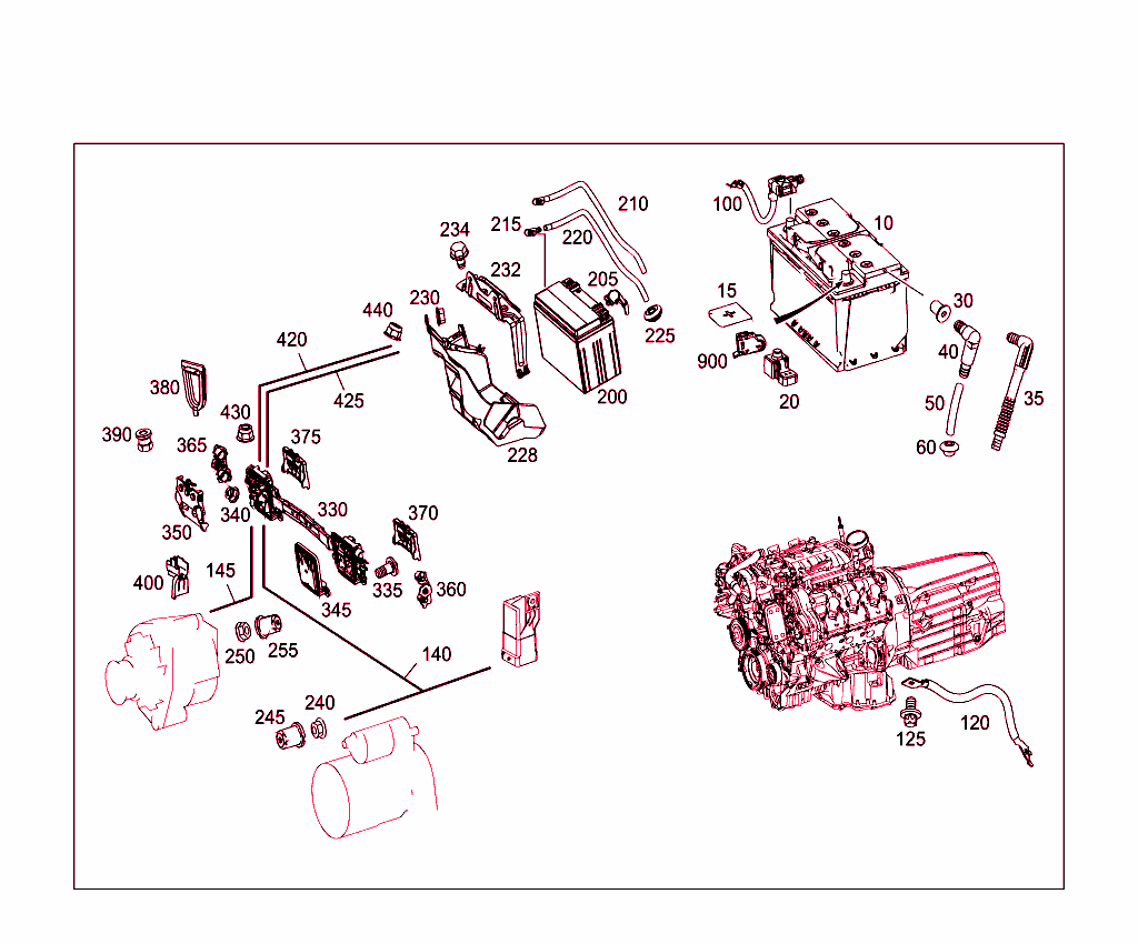 Battery,Starter/Alternator Cable