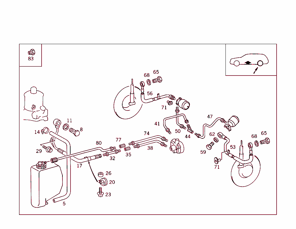 Front & Rear Line Arrangement In Case Of Self-Levelling Device