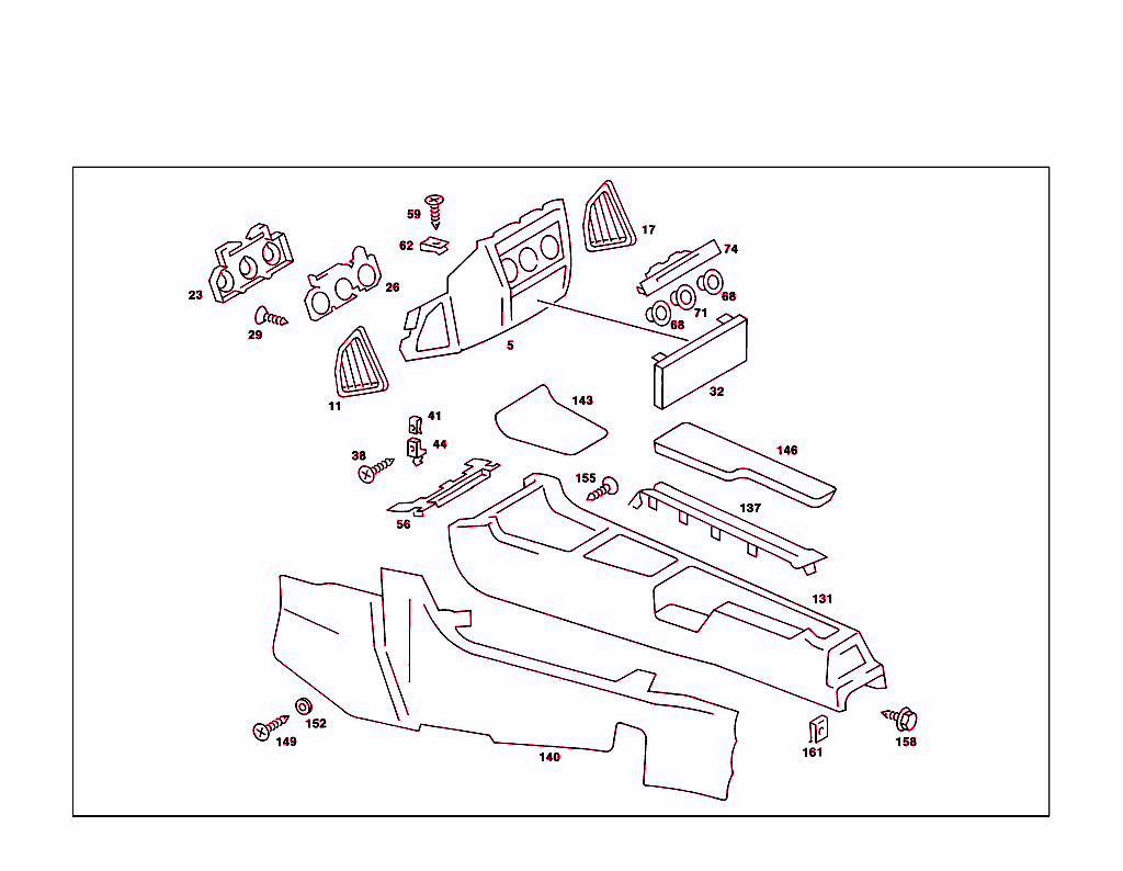 Housing Below Instrument Panel, And Housing With Tray