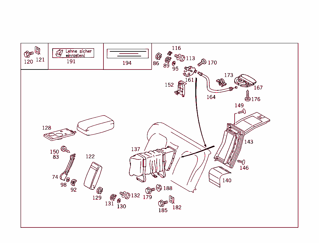 Rear Seat Bench,Divided