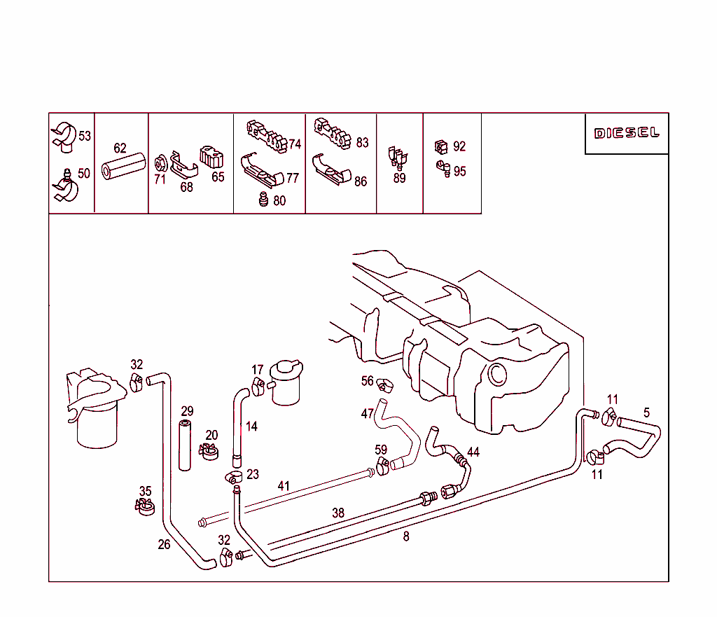Fuel Lines, Diesel Vehicles