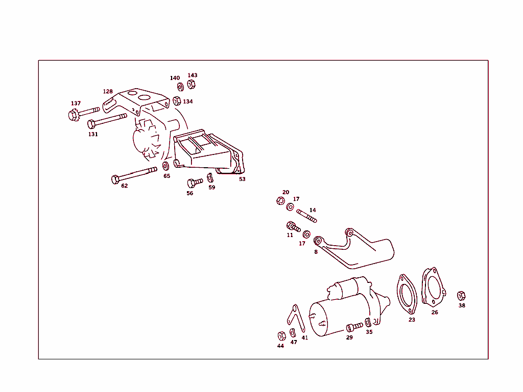 Attachment Parts For Starting Motor & Alternator