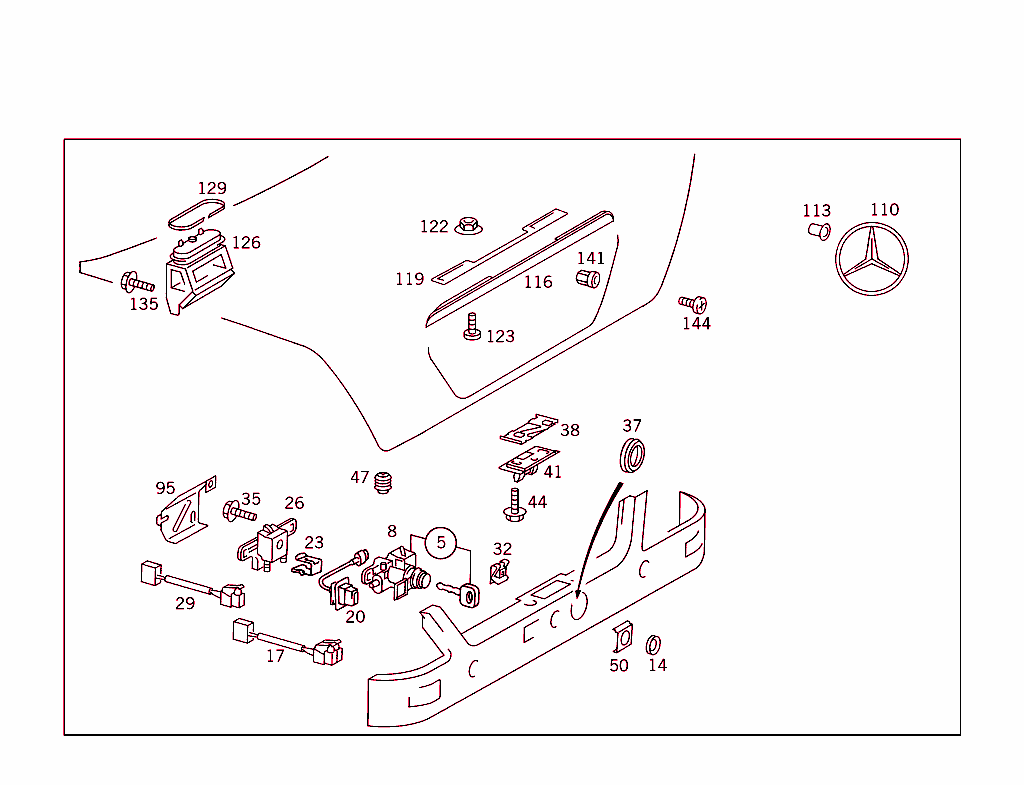 Rear Lid Latch-Type Lock