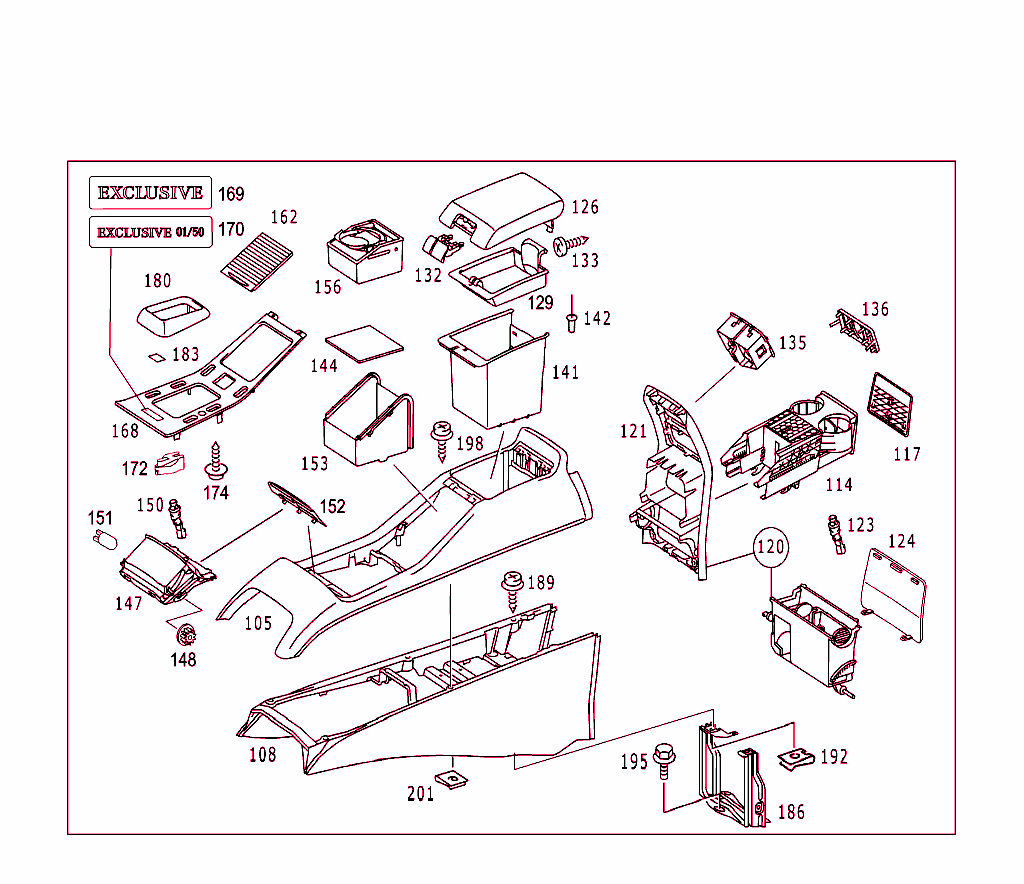Housing With Tray, Armrest, And Ashtray