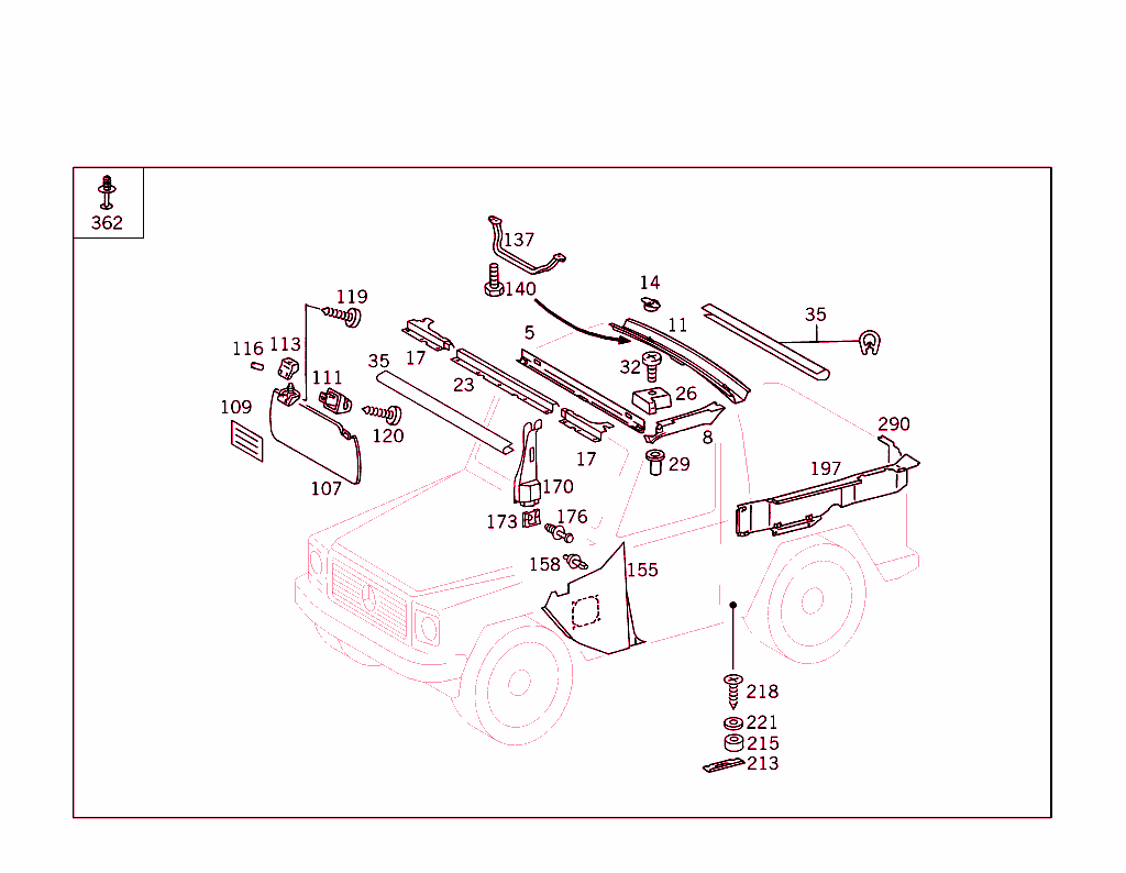 Roof Attachment Parts,Door Edge Guard Sections,Panelling