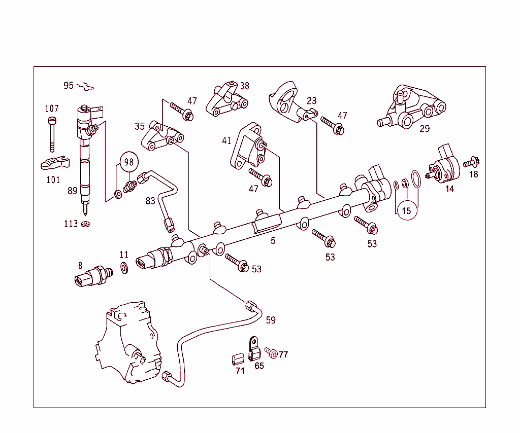 Nozzle Holder,Lines & Attachment Parts