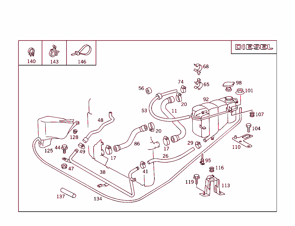 Expansion Tank,Mounting And Hoses
