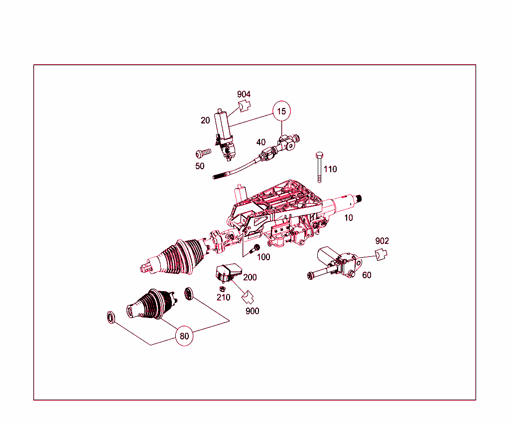 Steerg.column Jacket Tube & Steerg. Shaft