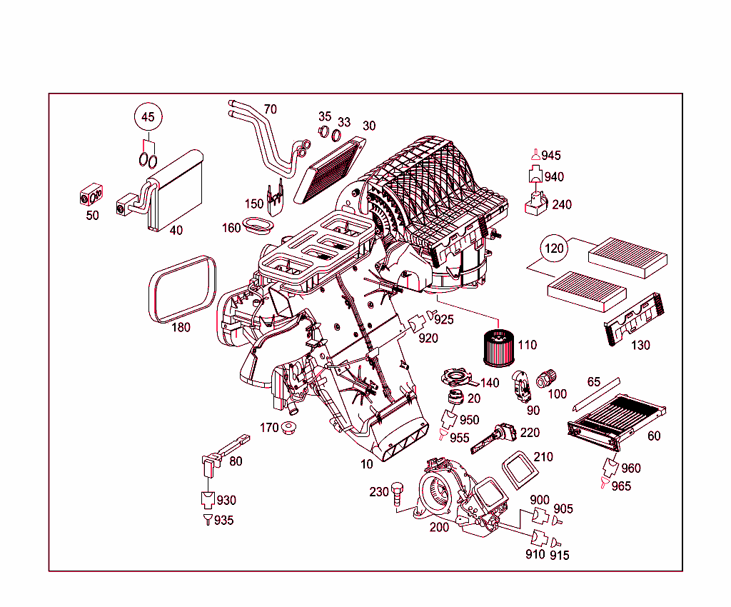Heater Case With Blower