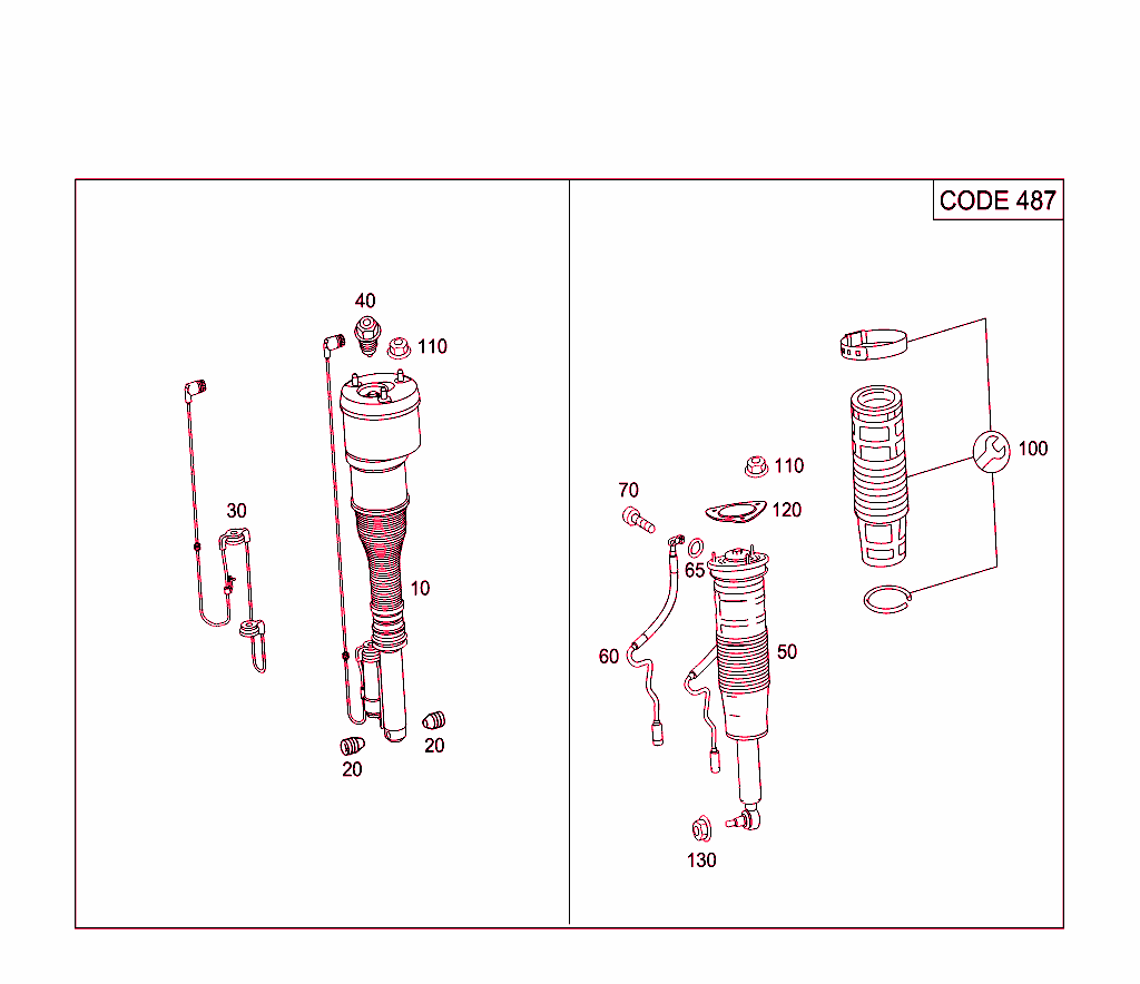 Spring Strut And Spring Strut Mounting Front