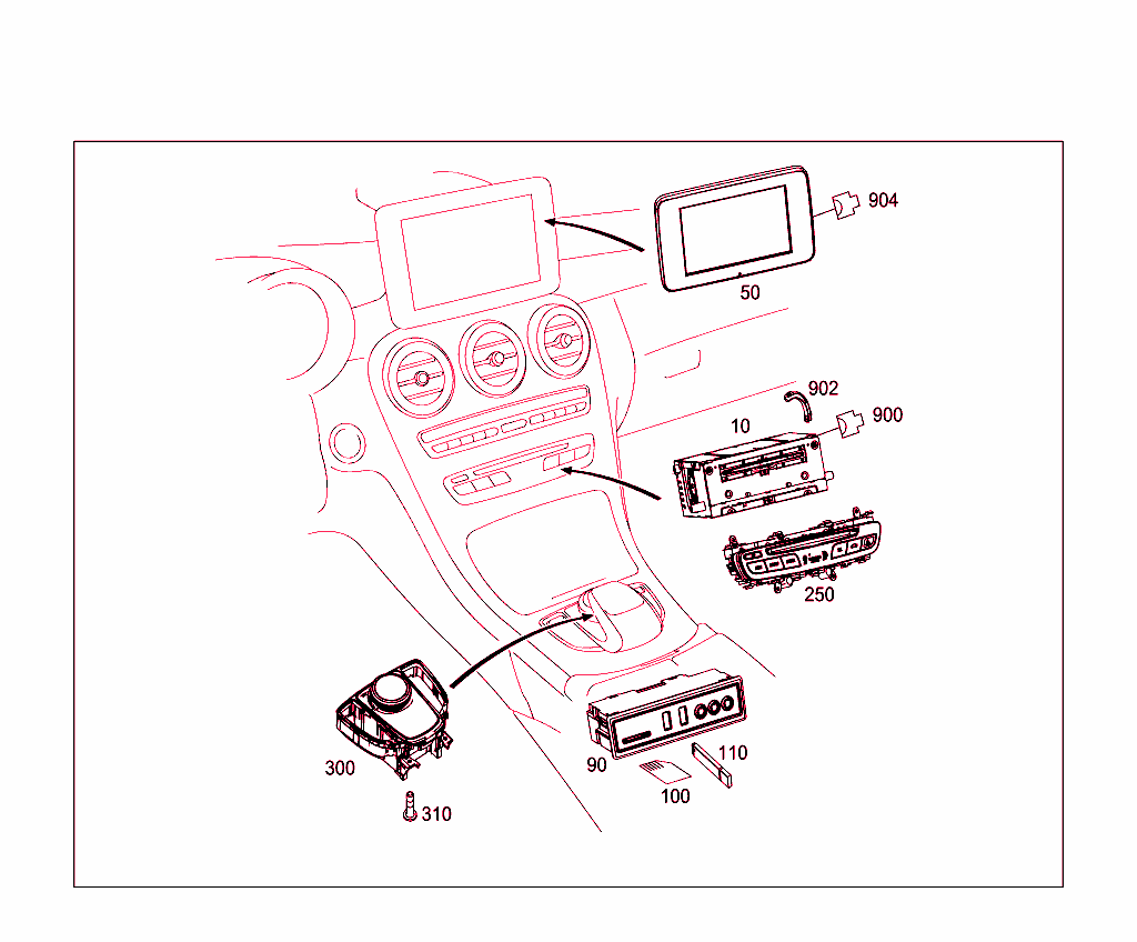 Radio, Operating And Display Unit