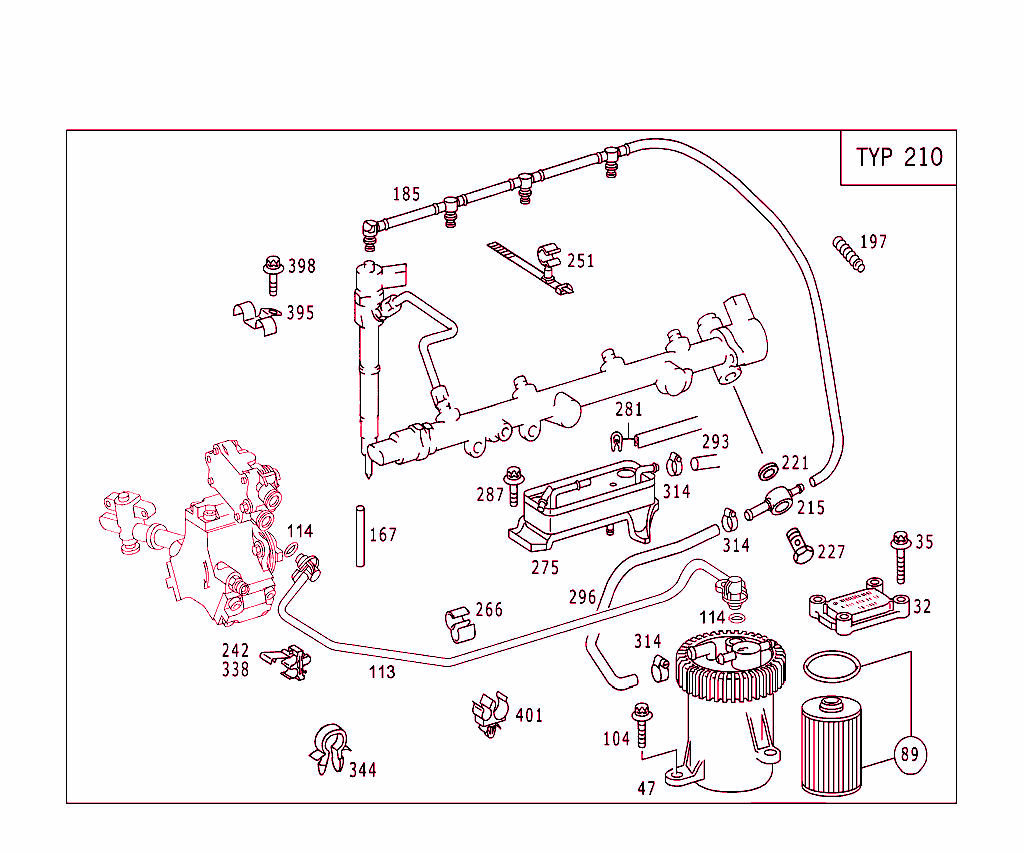 Fuel System Used For 202/203/210
