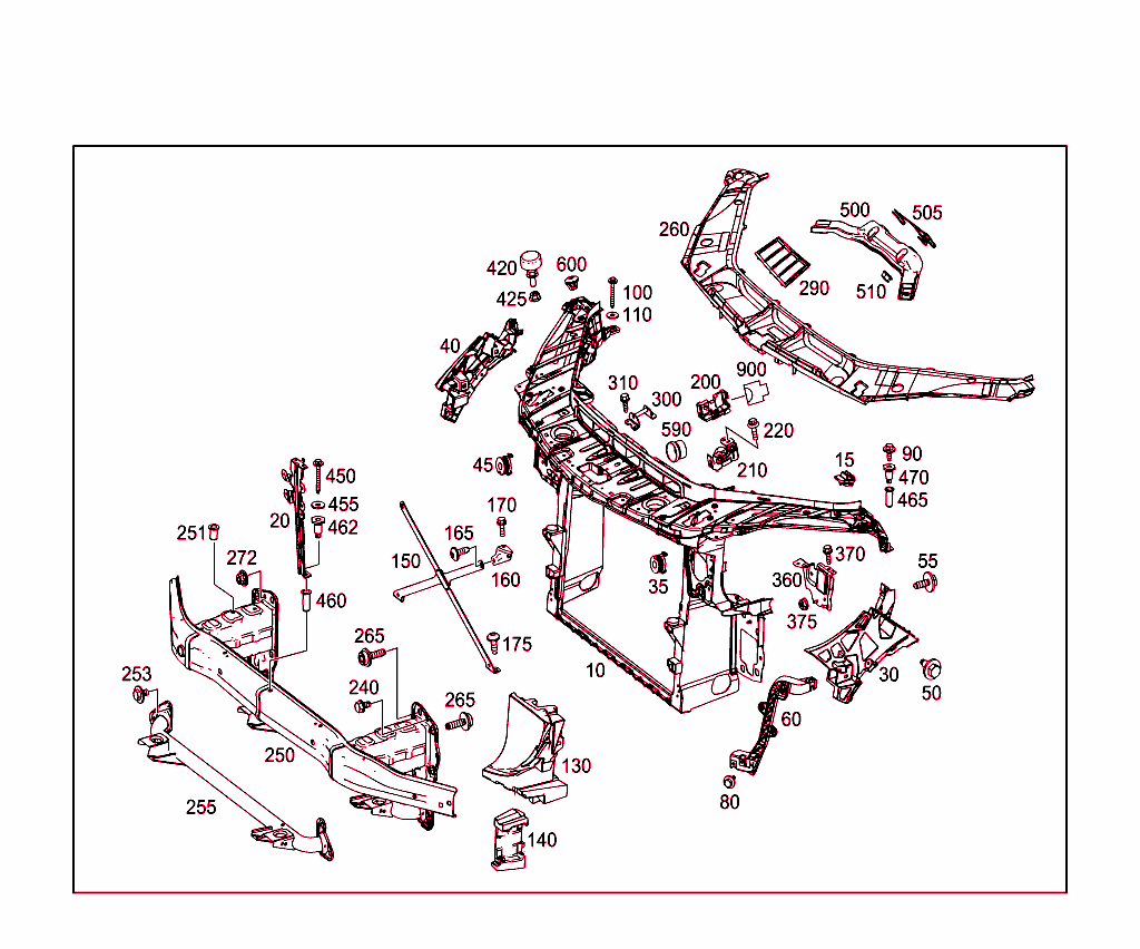Front Stiffening And Radiator Support