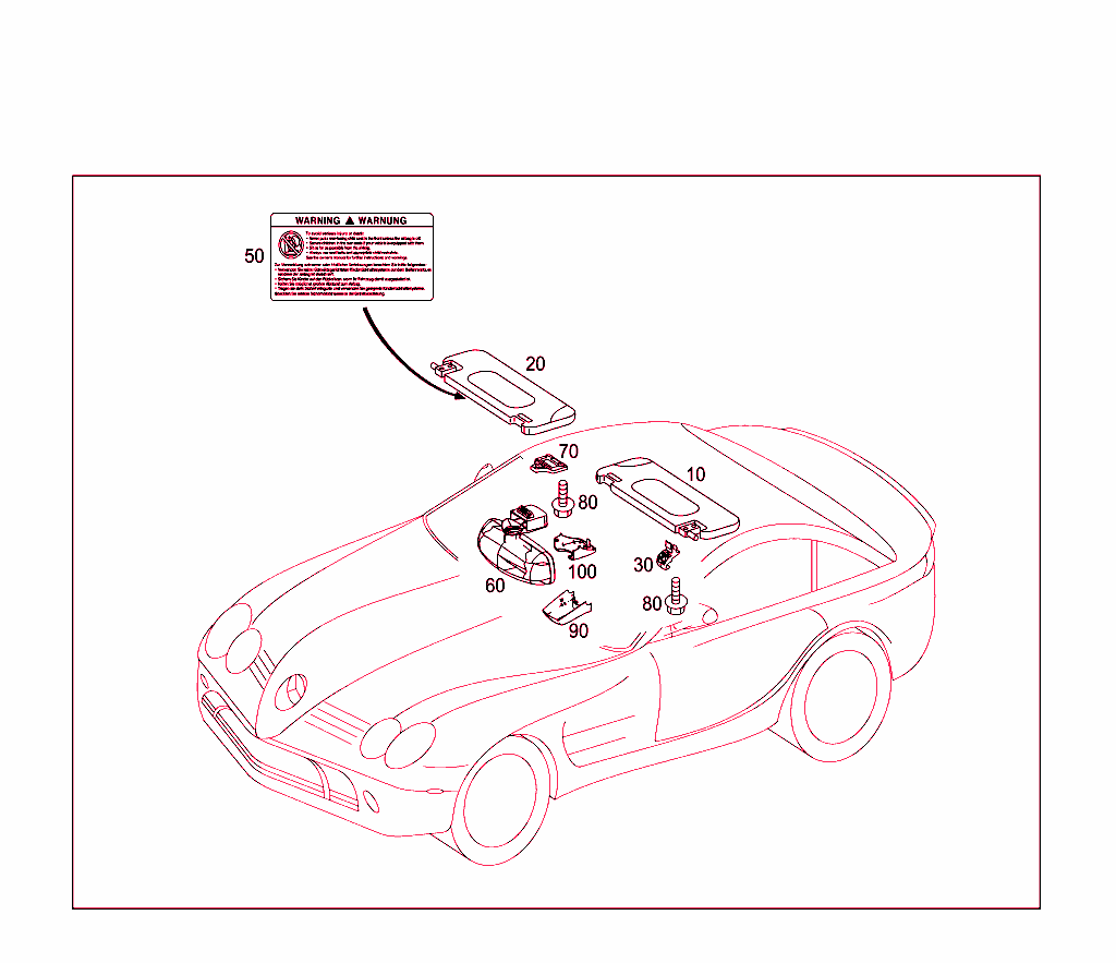 Sun Visor,Interior Mirror, Grab Handle