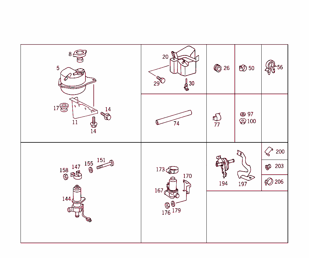 Expansion Tank,Mounting And Hoses