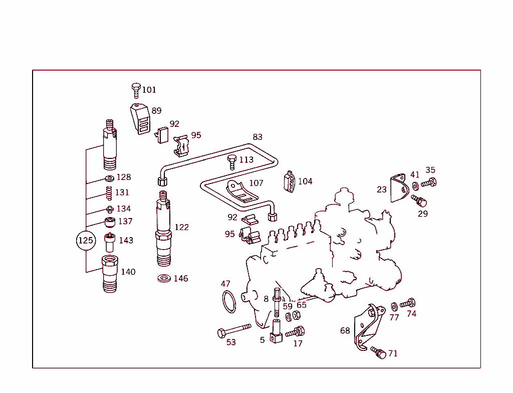 Nozzle Holder,Lines & Attachment Parts