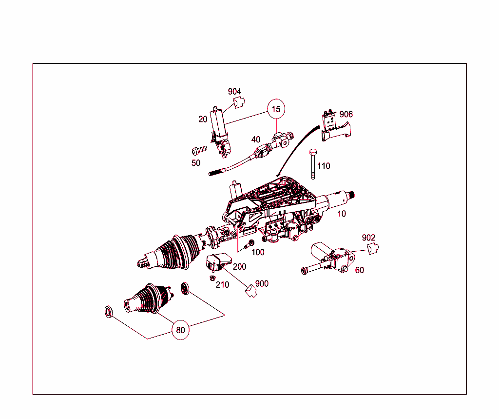 Steerg.column Jacket Tube & Steerg. Shaft