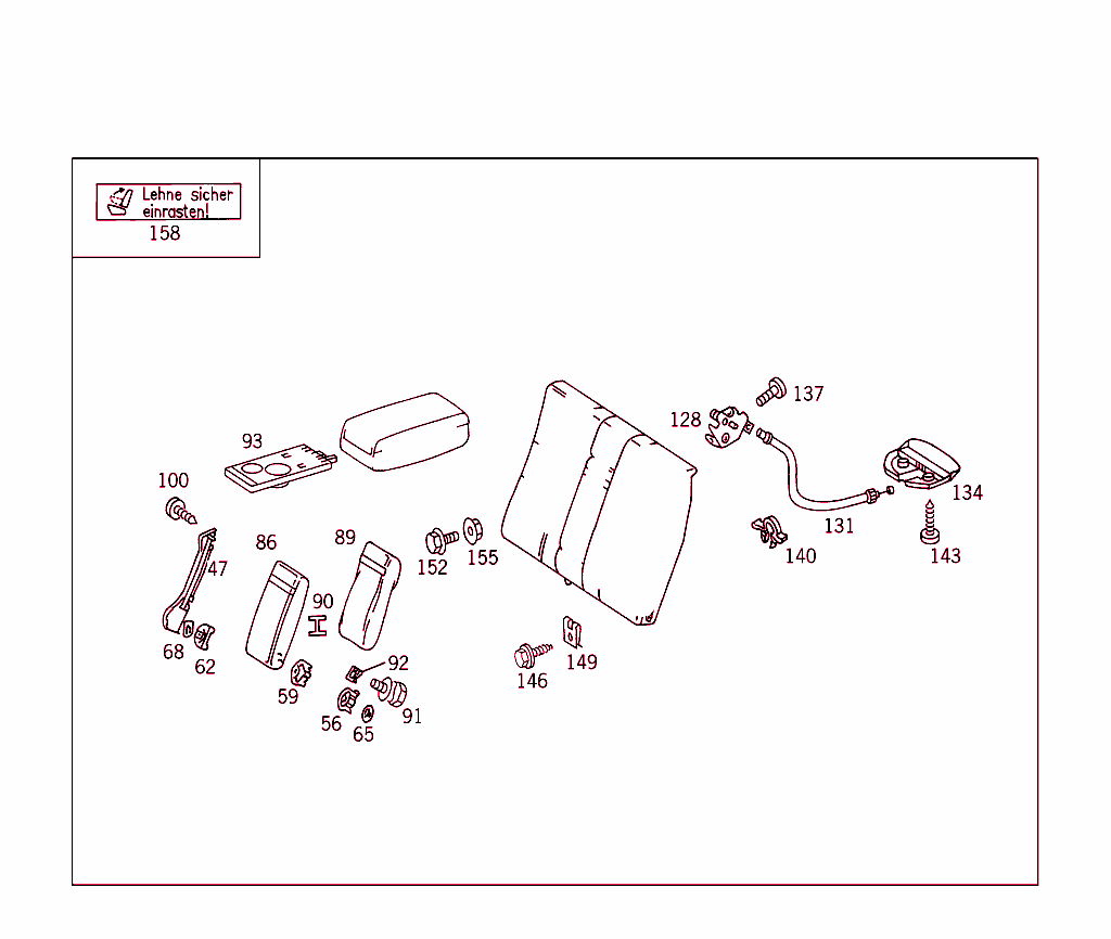 Rear Folding Backrest
